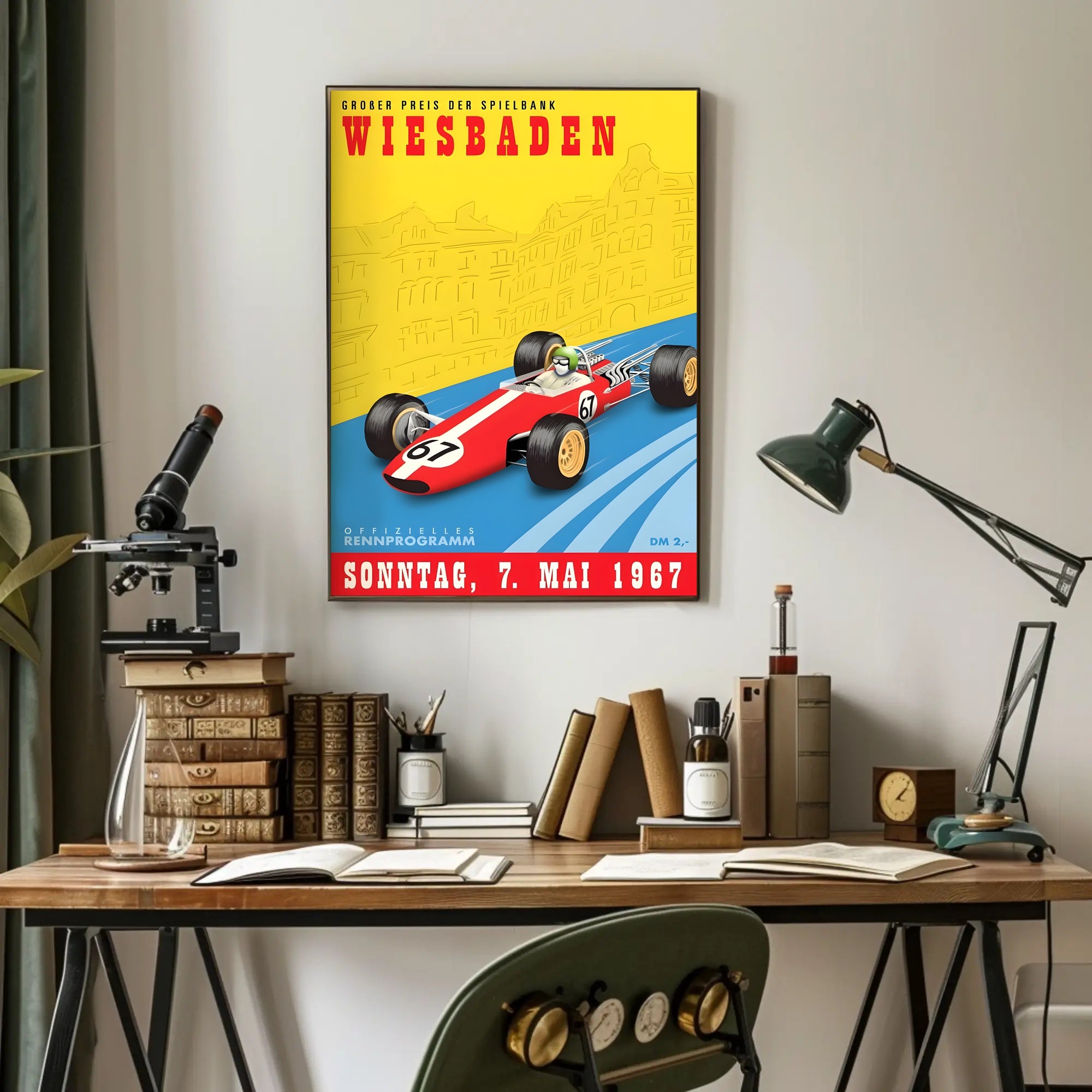 Großer Preis der Spielbank Wiesbaden 1967 Poster