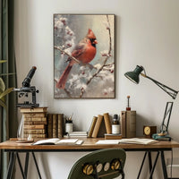 Winter Cardinal Poster
