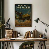 Fairchild C 82 Packet Vintage Poster Print