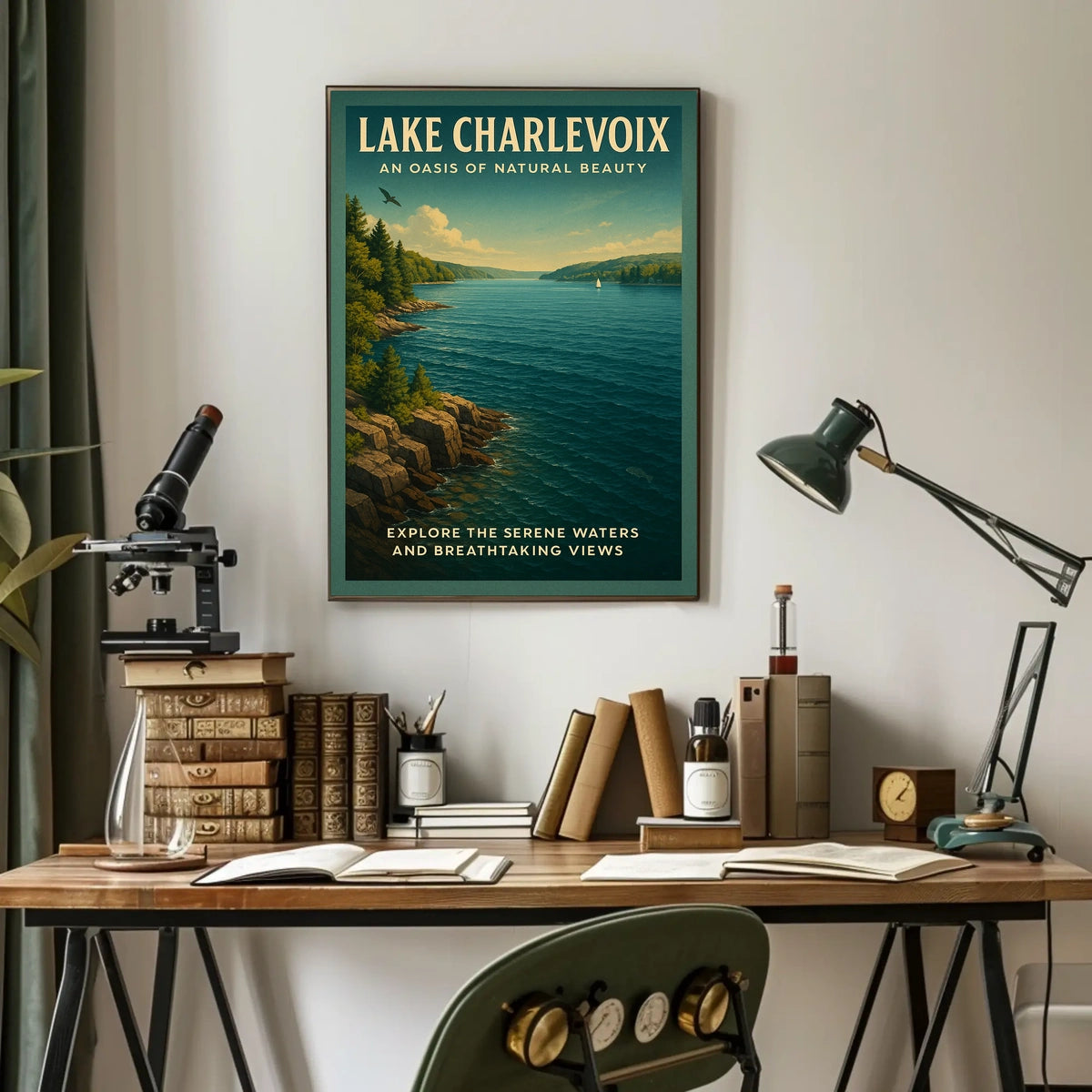 Lake Charlevoix An Oasis Of Natural Poster