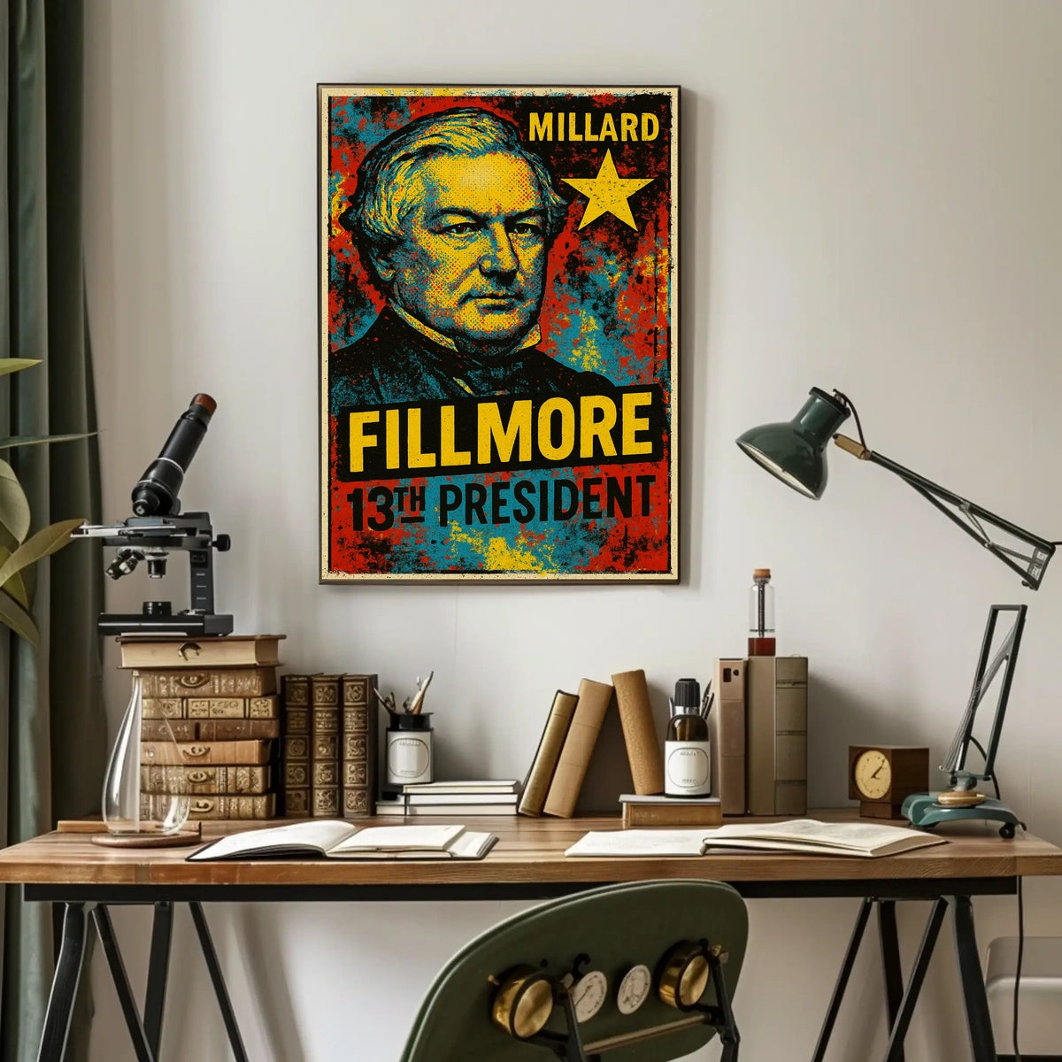 Millard Fillmore 13th President of the United States Graffiti Pop Art Poster