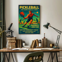Pickleball The Game for All Ages Poster