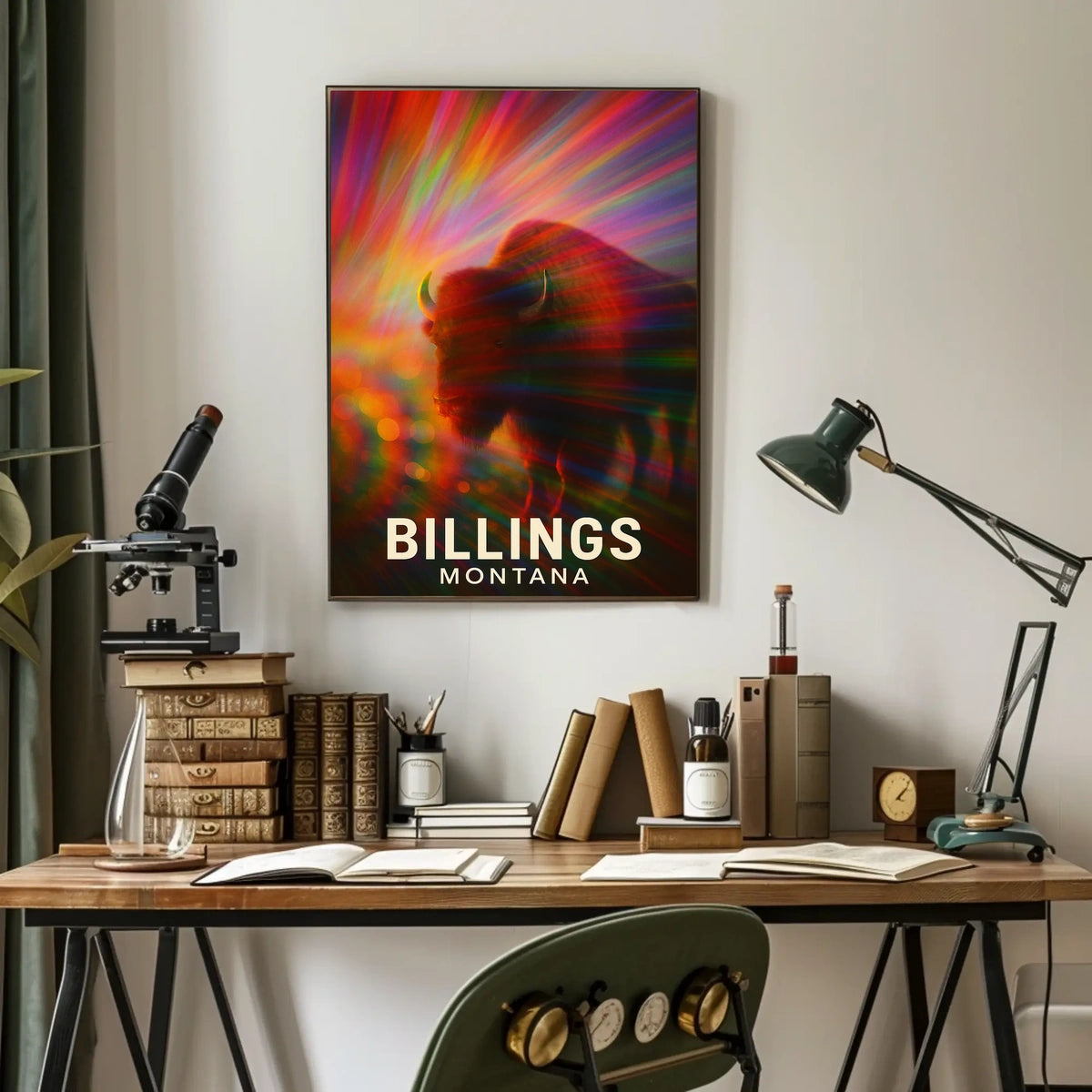 Billings Wilderness Wanderer Digital Painting Poster
