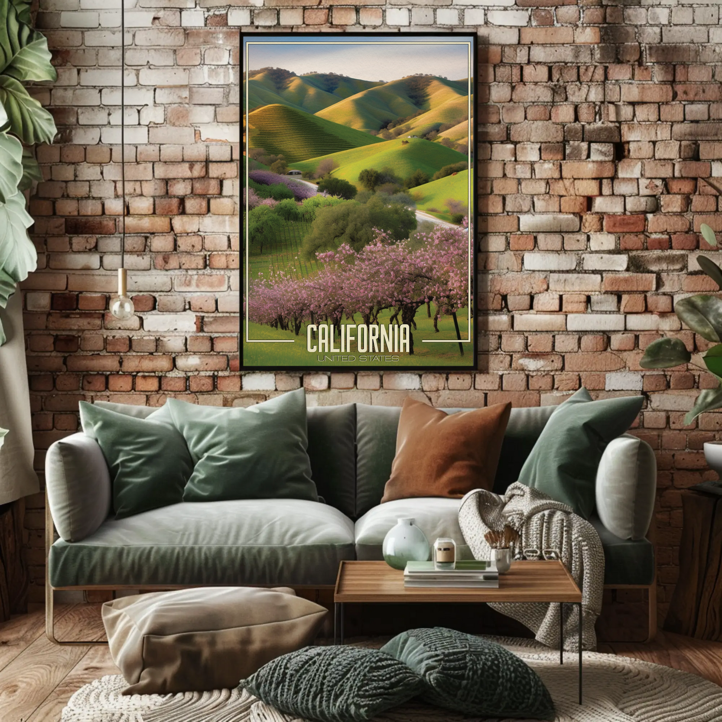 California Vineyard Vintage Poster