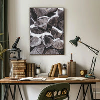 Rustic Winter Serenity Photorealistic Abstract or Artistic Poster