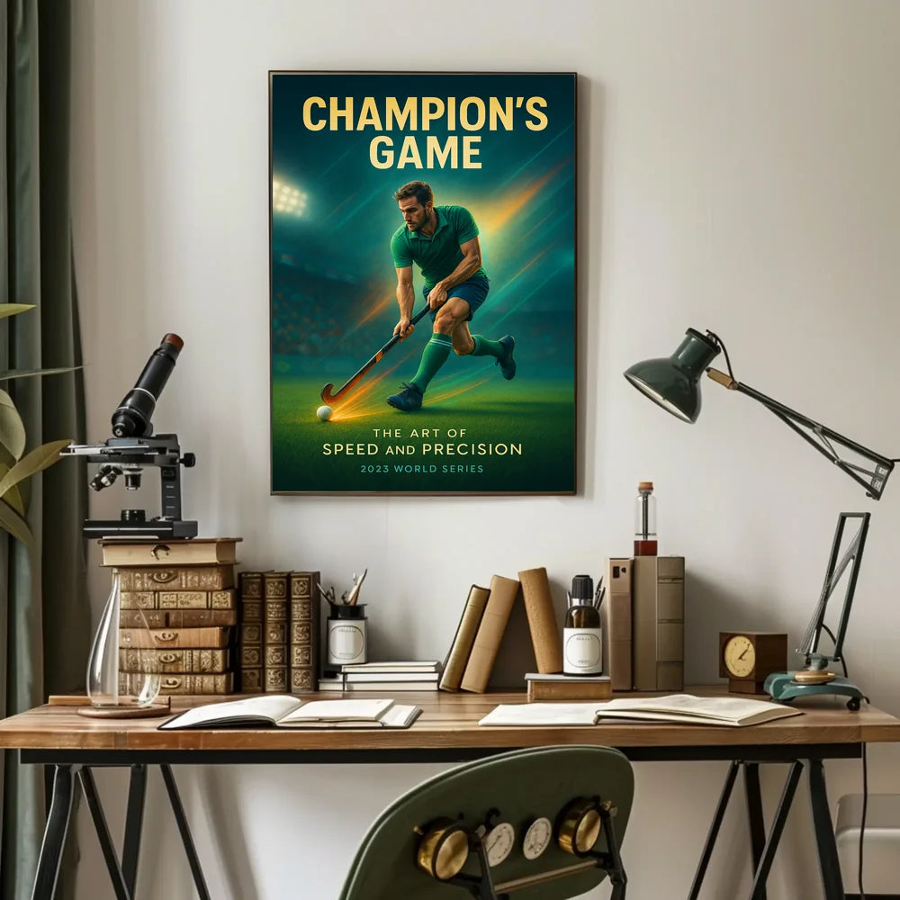 Champion's Game Action-Packed Sports Poster PosterGoat