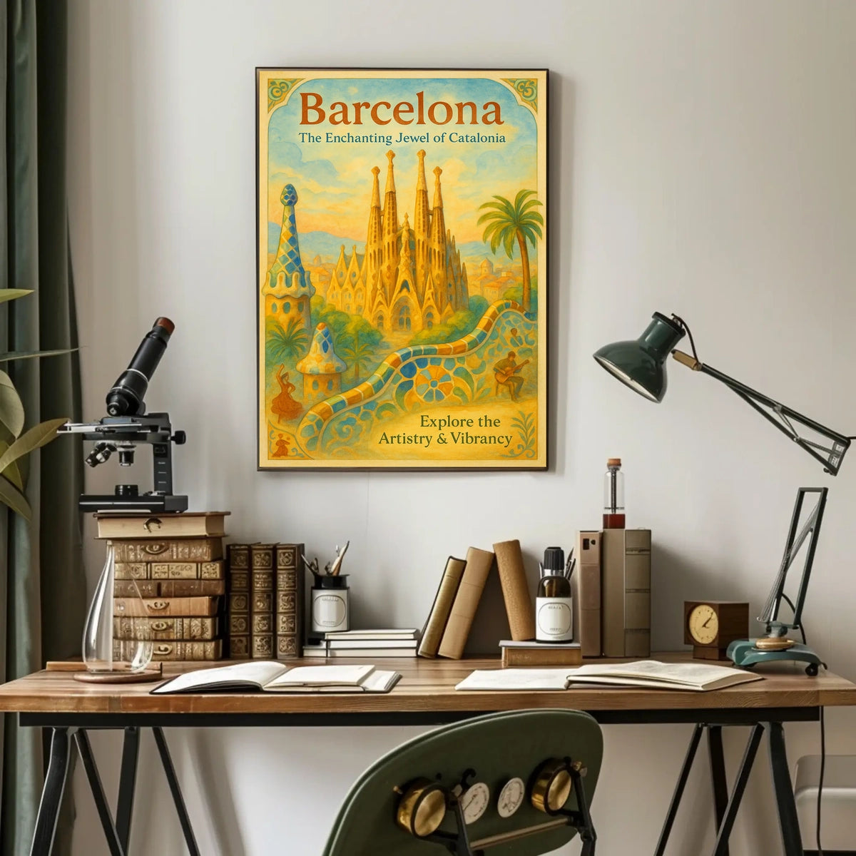 Barcelona The Enchanting Jewel of Catalonia Poster
