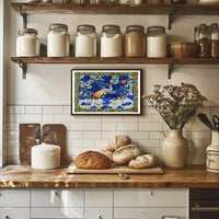 Mythical Phoenix in Stormy Sea Artistic Poster