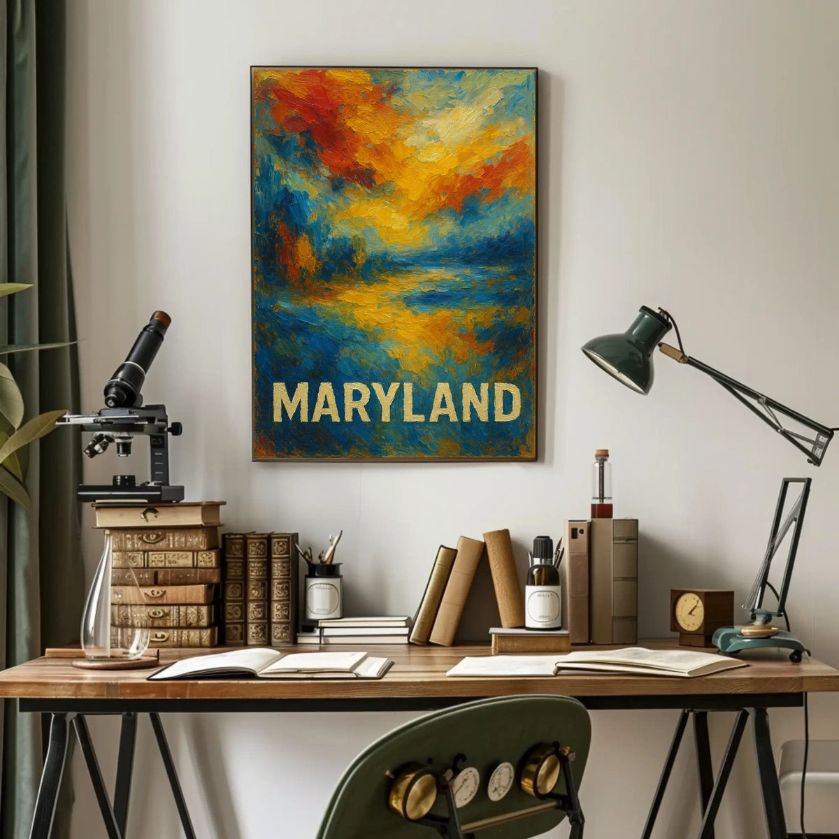 Maryland Abstract Landscape Abstract Poster