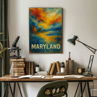 Maryland Abstract Landscape Abstract Poster