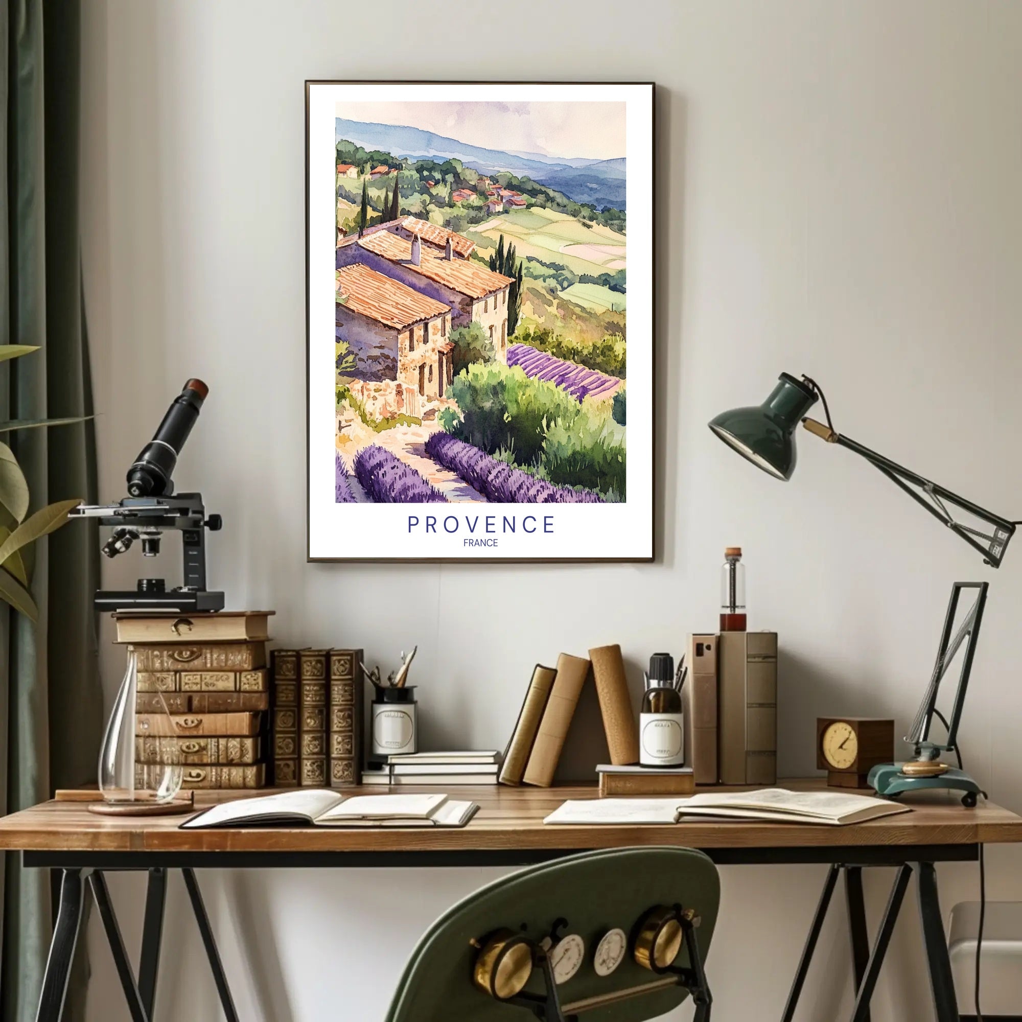 Tranquil Provence Landscape Poster PosterGoat