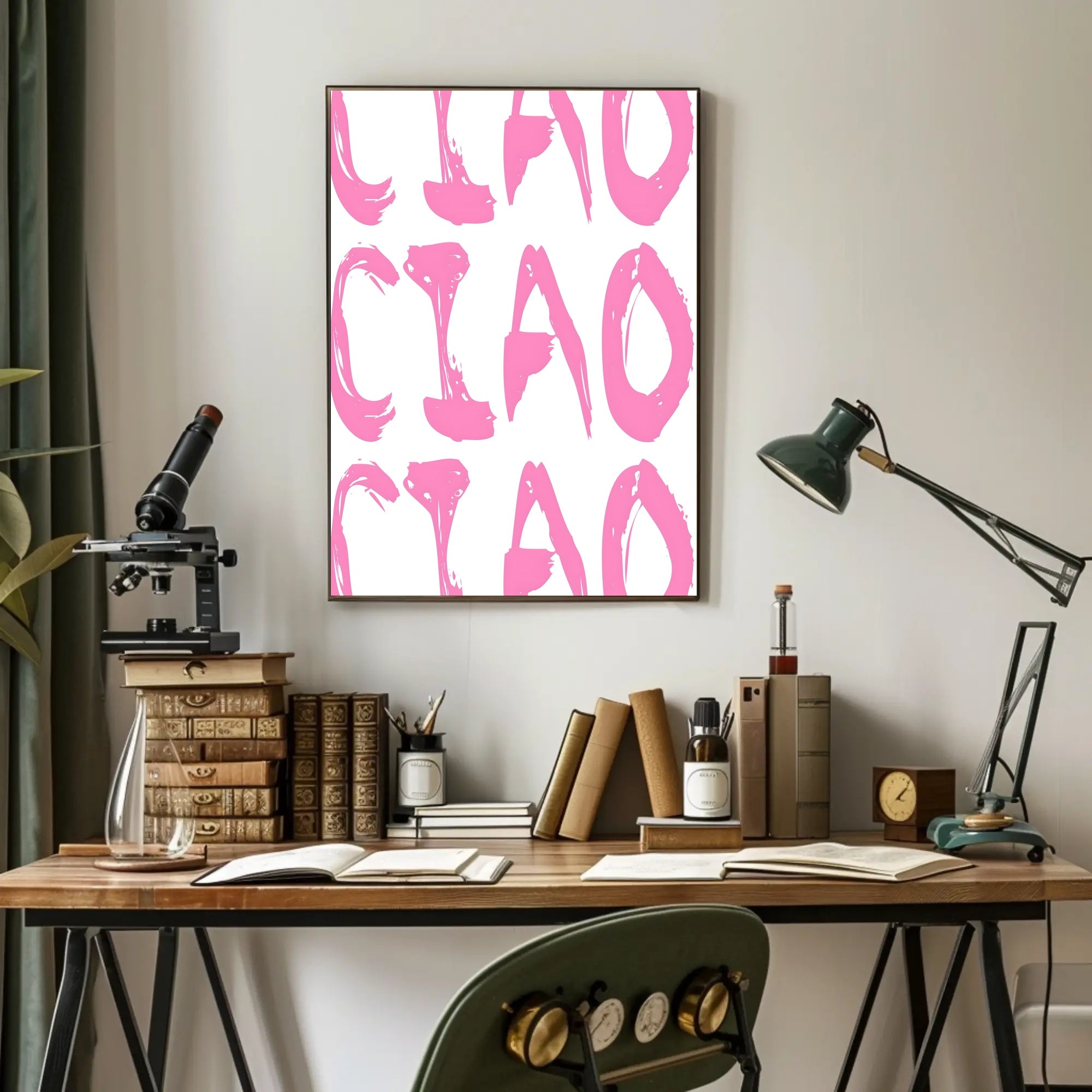 Ciao in Pink Poster