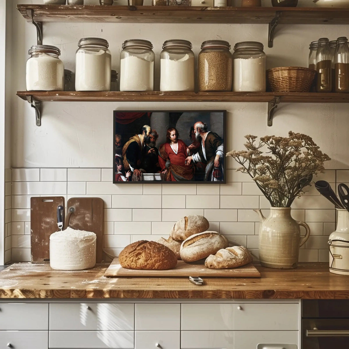 Baroque Masterpiece Scene Historical or Presidential Poster