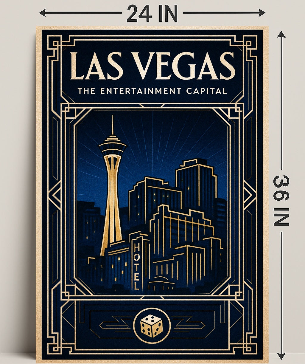 Las Vegas The Entertainment Capital Poster PosterGoat