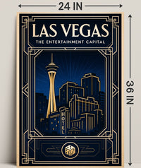 Las Vegas The Entertainment Capital Poster PosterGoat