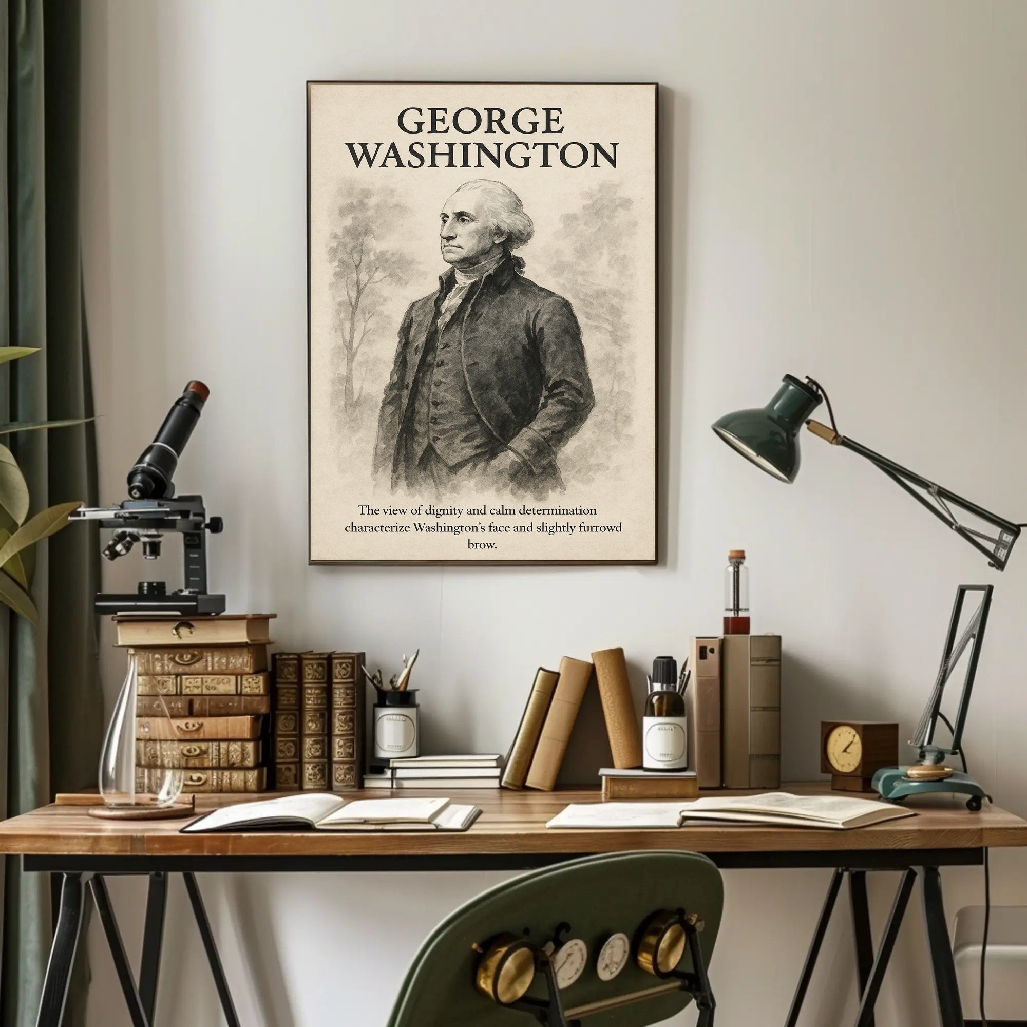 George Washington Vintage Presidential Historical Poster PosterGoat