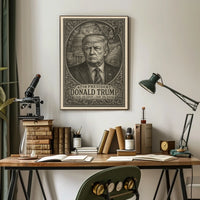 Donald Trump 47th President Photo Realism Wall Poster