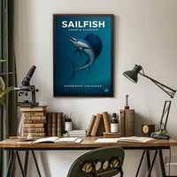 Sailfish Speed & Elegance Poster PosterGoat