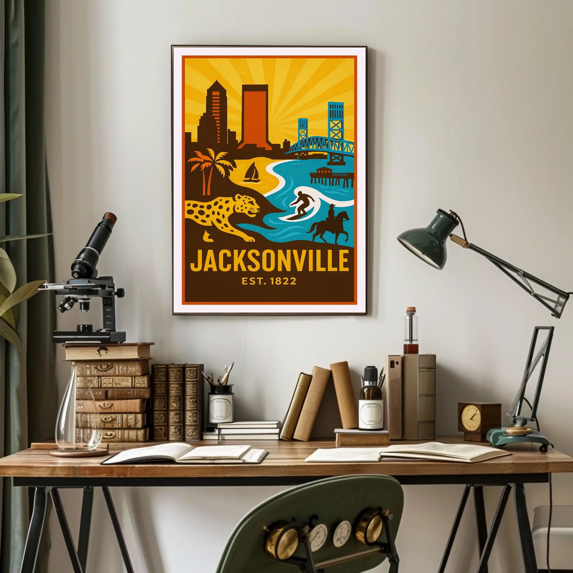 Jacksonville Established 1822 Poster PosterGoat