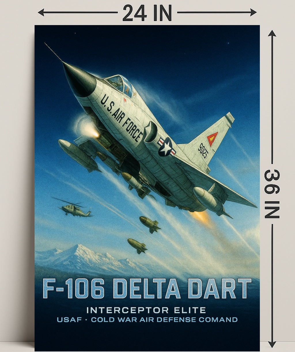 F-106 Delta Dart Interceptor Elite Poster PosterGoat