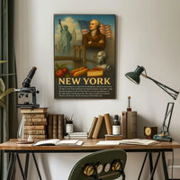 New York Heritage Poster Vintage Wall Art