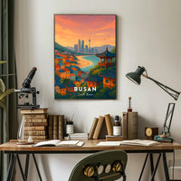 Busan Scenic View Travel Poster