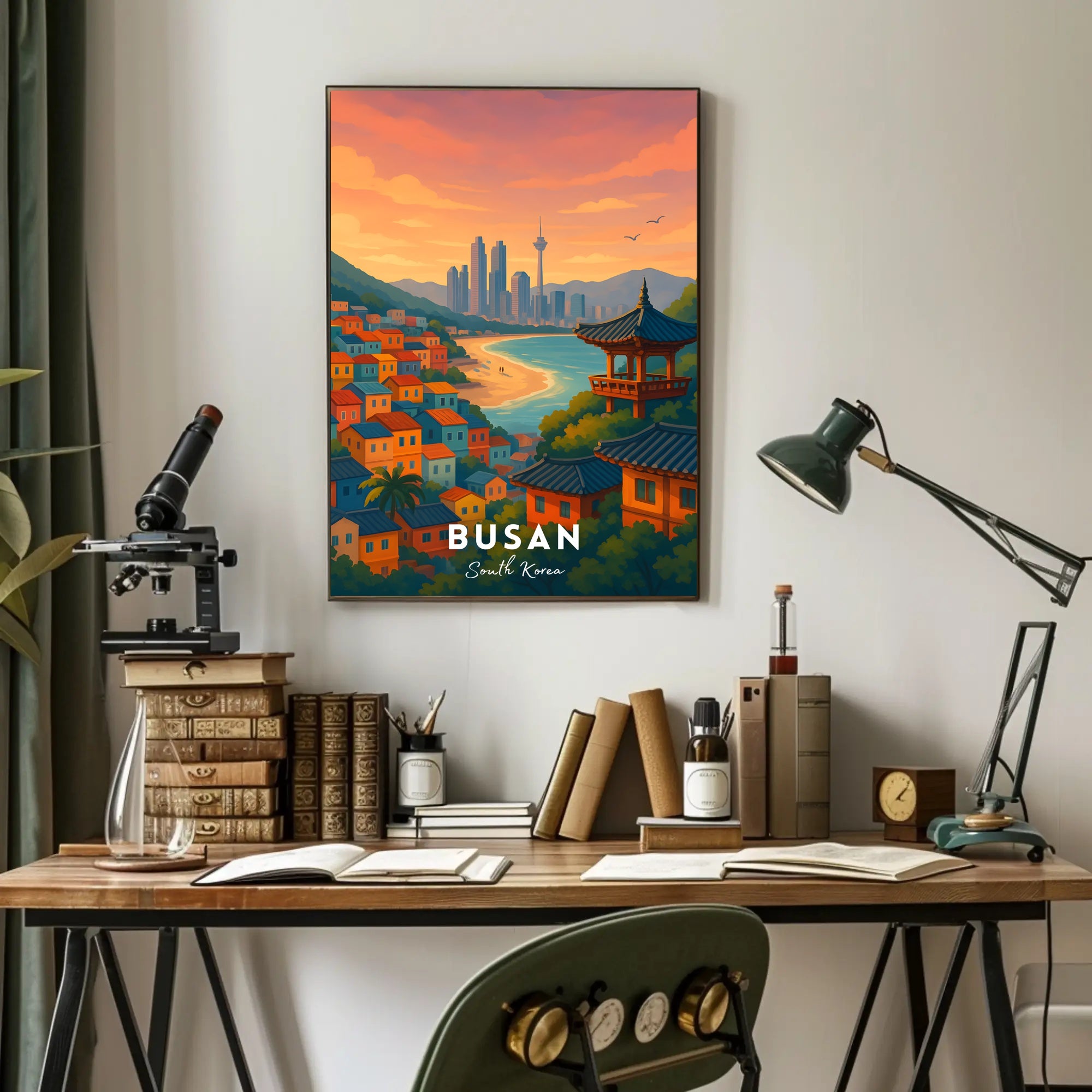Busan Scenic View Travel Poster
