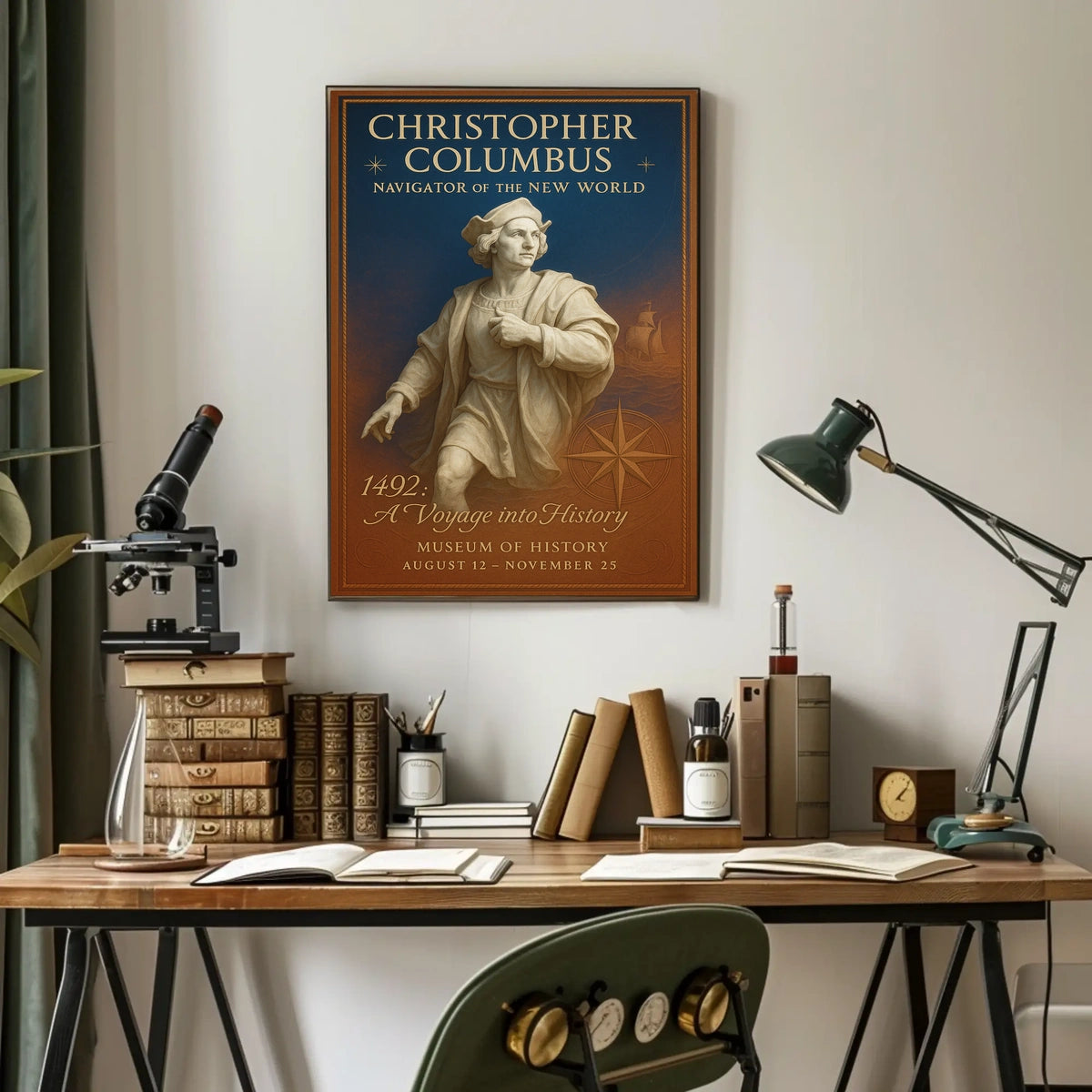 Christopher Columbus Navigator of the New World Poster
