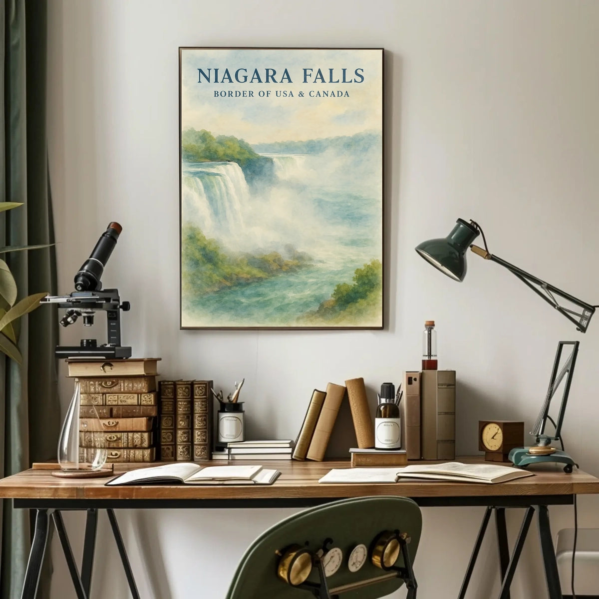 Niagara Falls Watercolor Dreamland National Park Poster