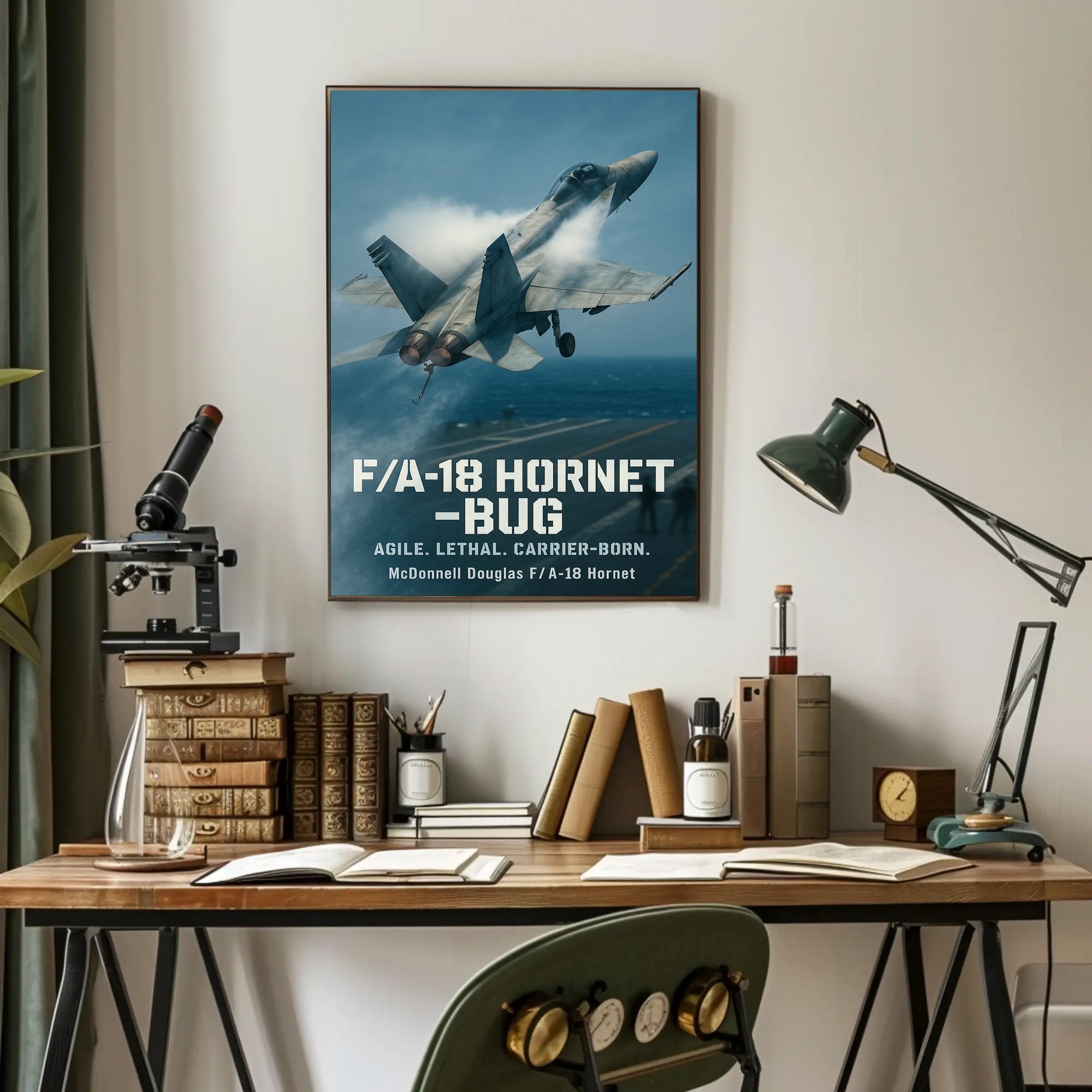F/A-18 Hornet Athletic Poster