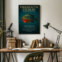 Firemouth Cichlid Fiery Beauty Poster