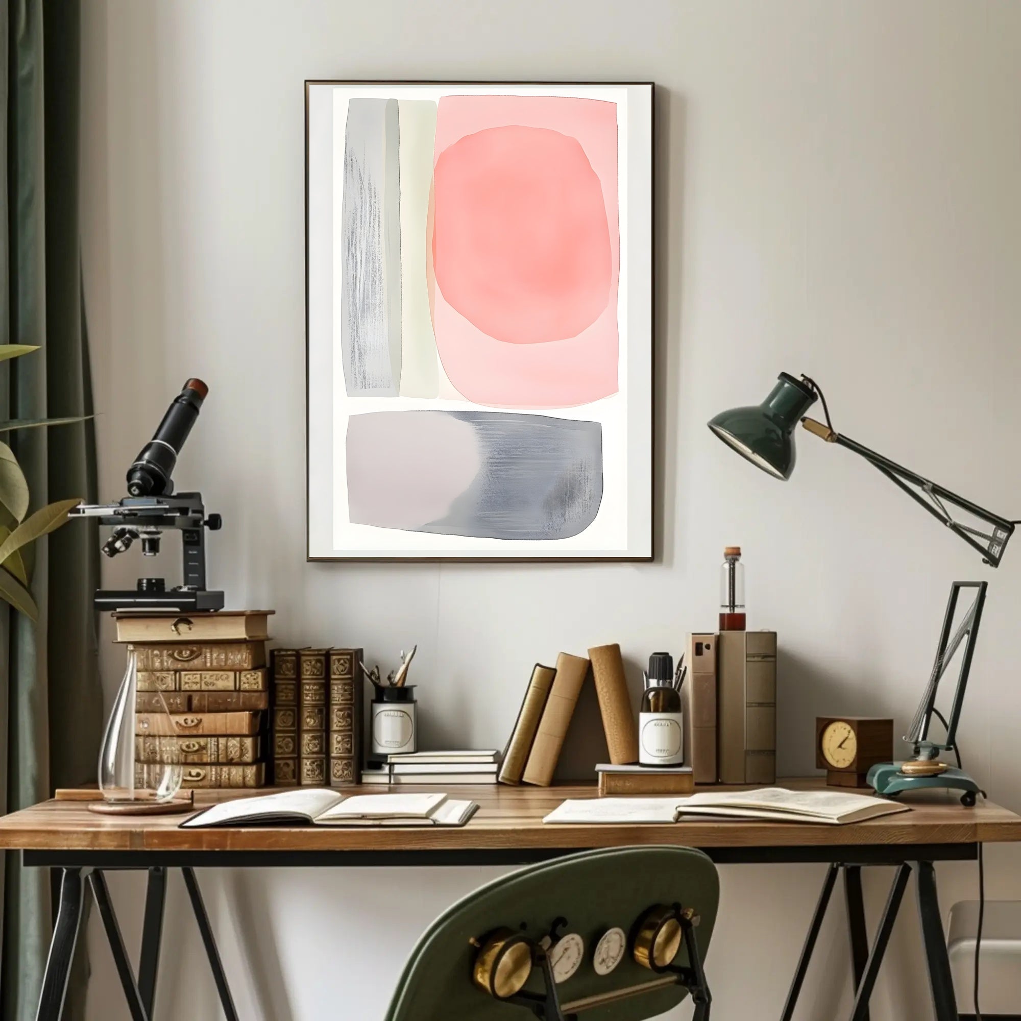 Abstract Shapes Colorful Poster Minimalist Wall Art