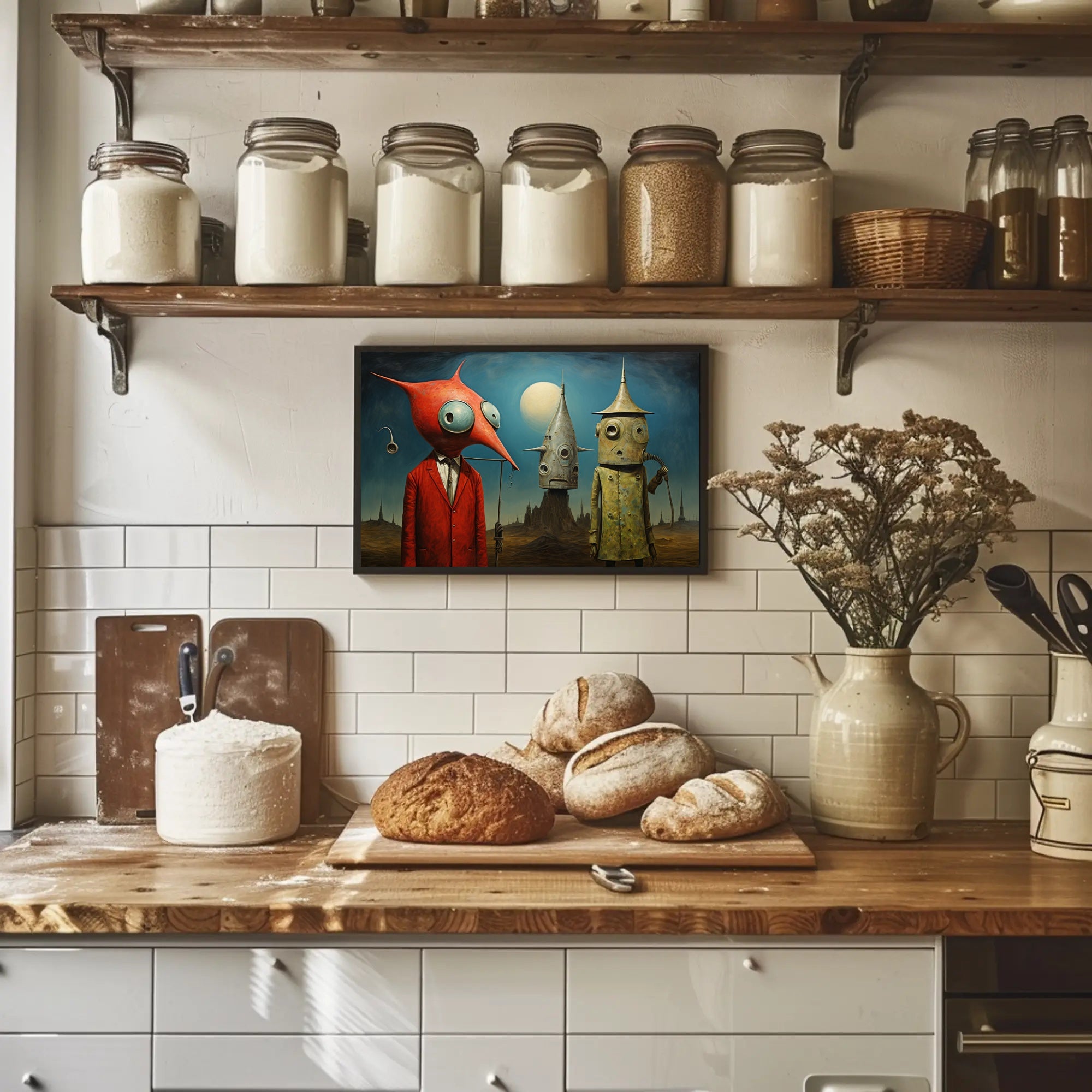 Surreal Extraterrestrial Art: Fantasy or Mythology Poster