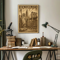 Iconic New York City Vintage Poster For NYC Lovers And Fans