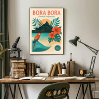 Bora Bora Tropical Escape Travel Poster PosterGoat