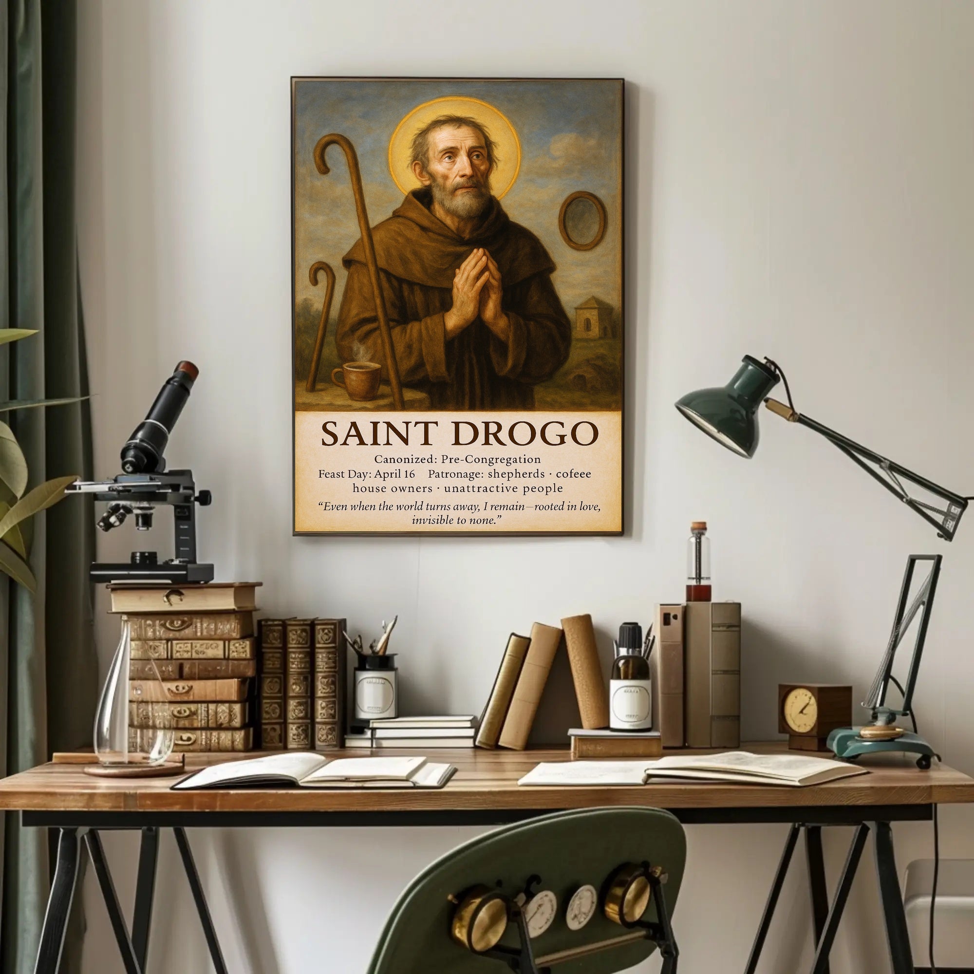 Saint Drogo Patron Saint Poster PosterGoat