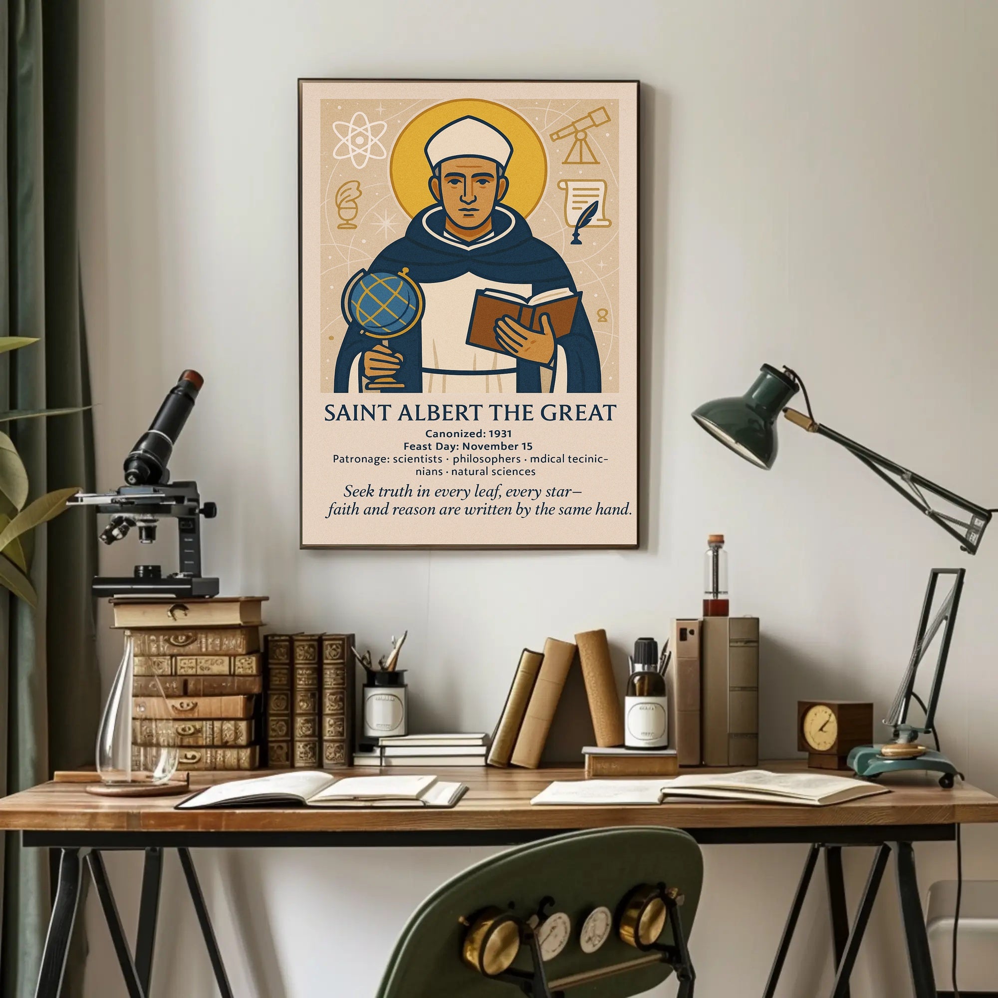 Saint Albert the Great Poster PosterGoat