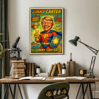 Jimmy Carter Vintage Americana Wall Print PosterGoat