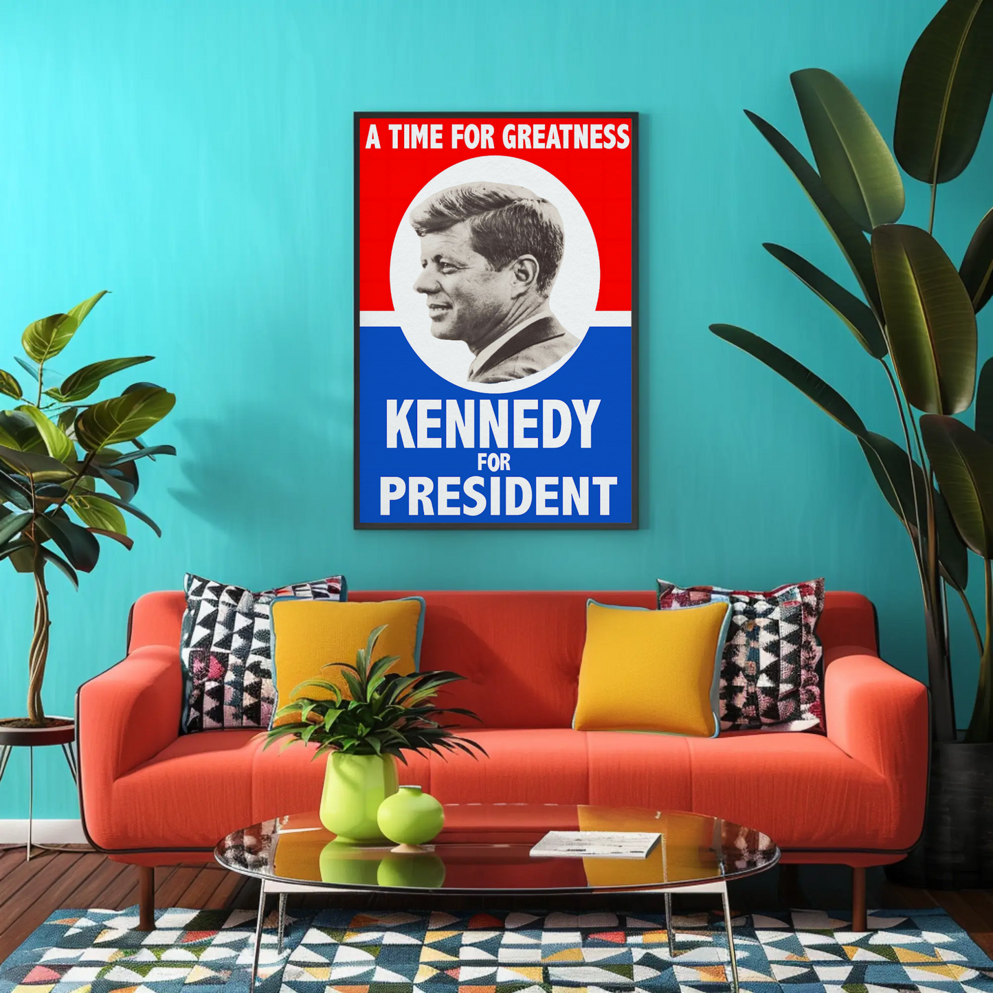 Kennedy for President - A Time for Greatness (1960 Campaign Poster)