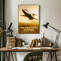 F-104 Starfighter Zipper Poster PosterGoat