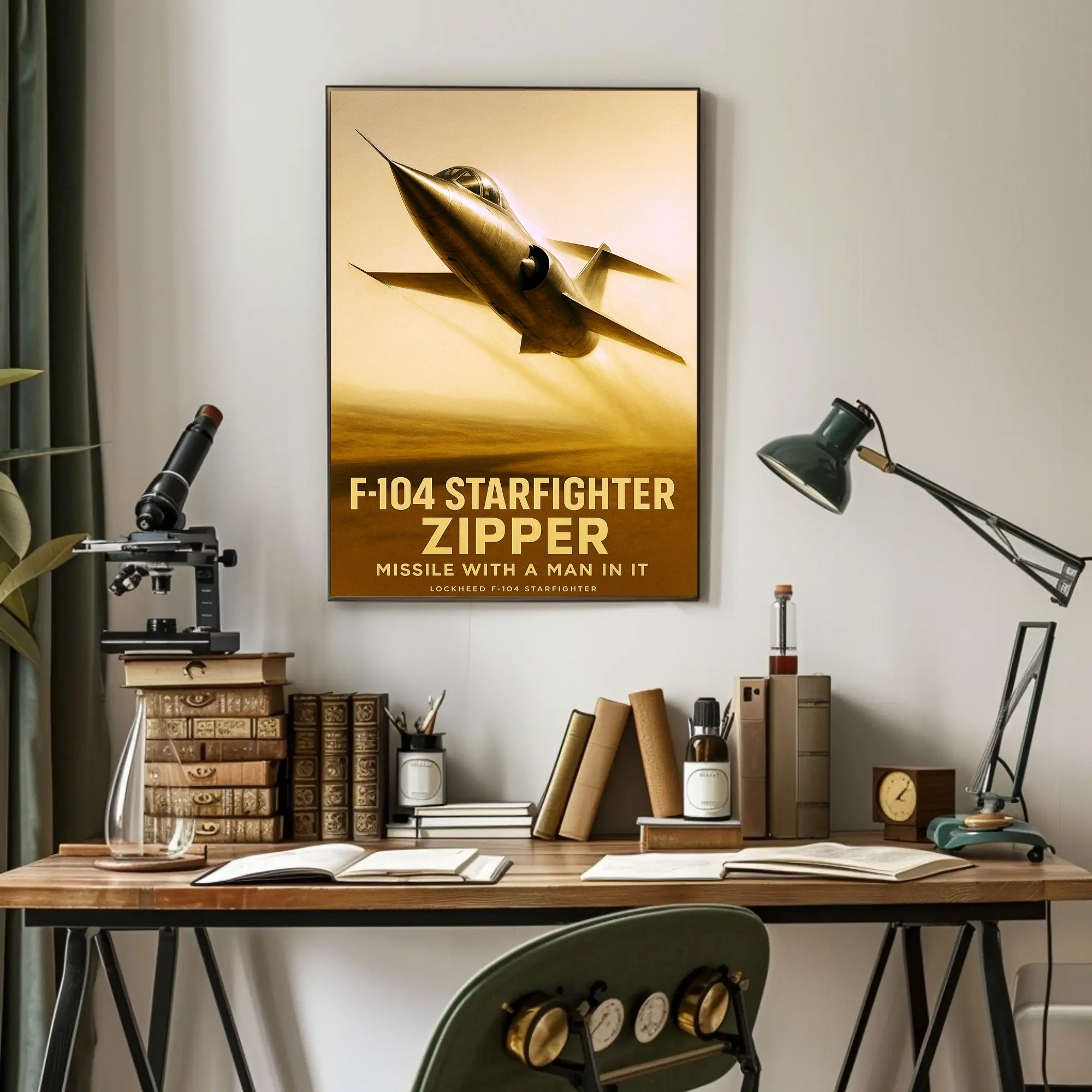 F-104 Starfighter Zipper Poster PosterGoat