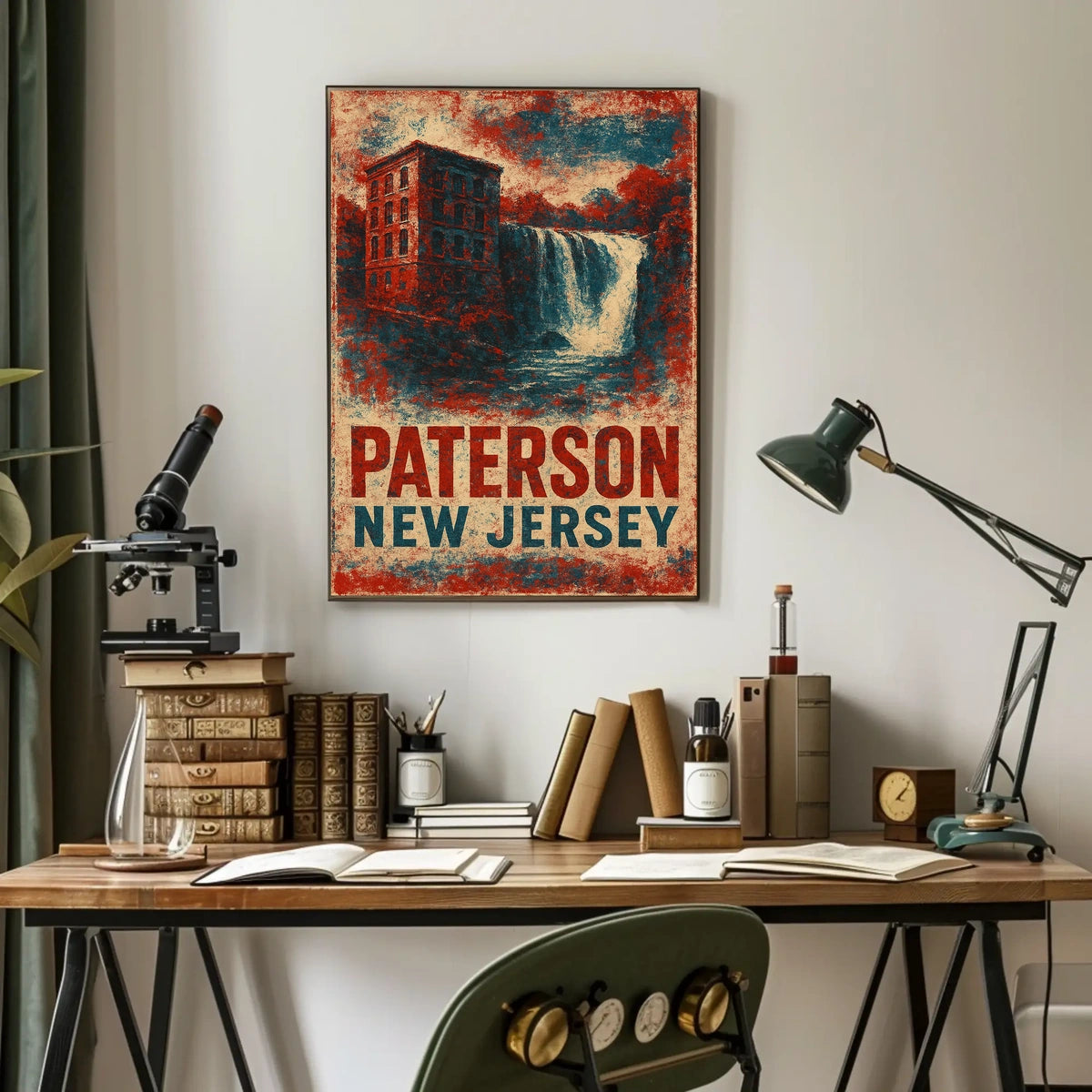 Paterson Heritage Travel Typography Collector Poster