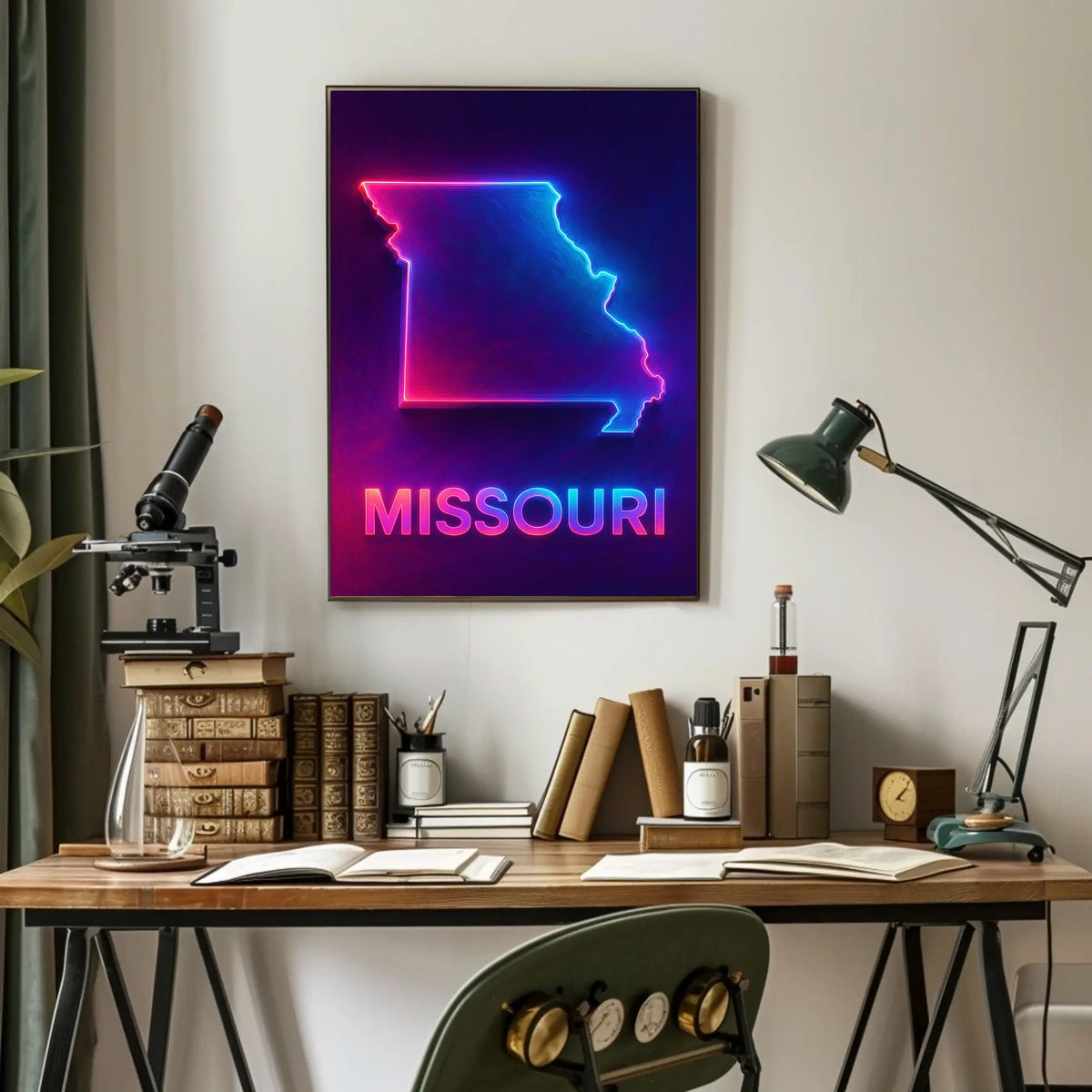 Neon Missouri Poster
