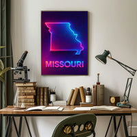 Neon Missouri Poster