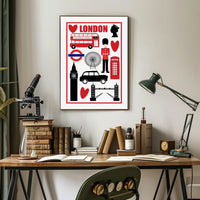 London Icons Poster PosterGoat
