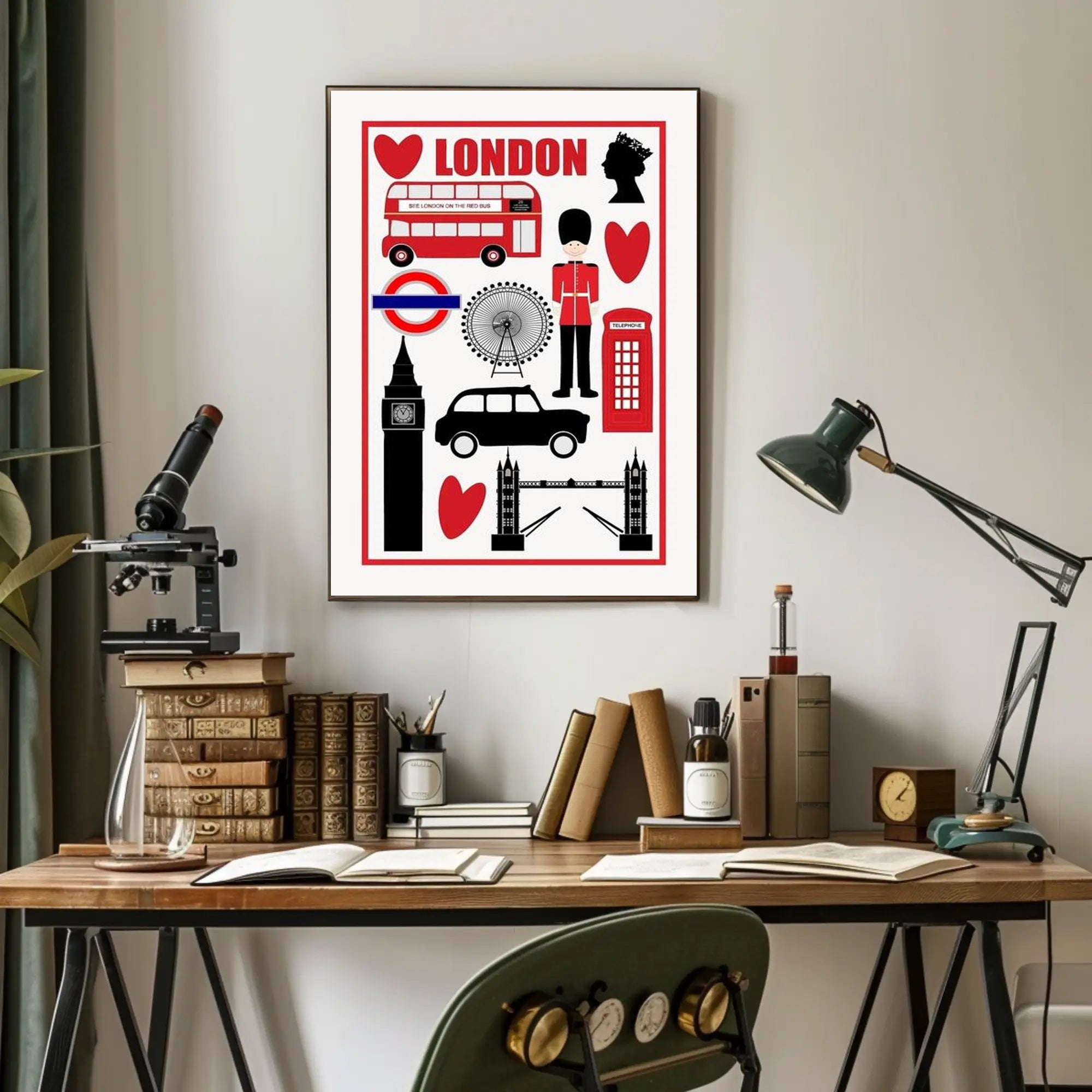 London Icons Poster PosterGoat