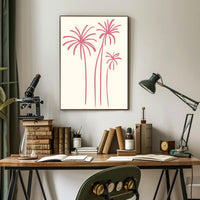 Abstract Palm Trees Minimalist Wall Art Print