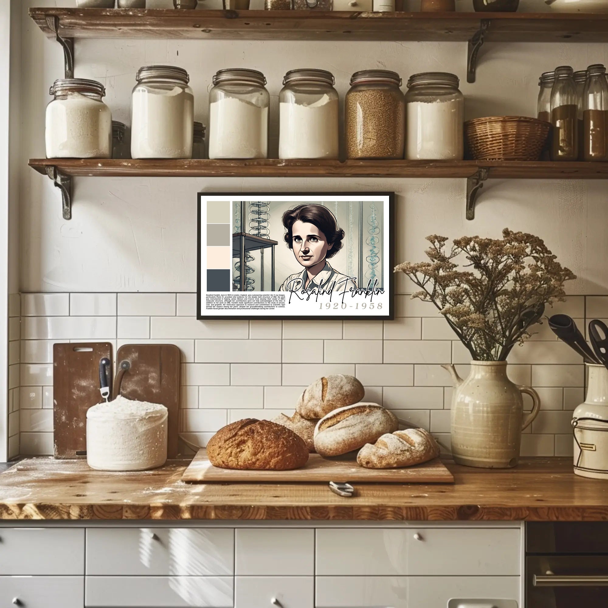 Rosalind Franklin: Pioneer of DNA Research Poster