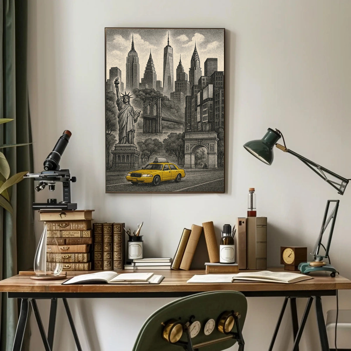 Iconic New York City Landmarks Poster