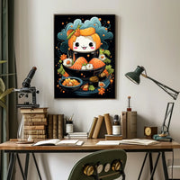 Cute Smiling Sushi Art - Abstract, Artistic, or Pop Culture Poster
